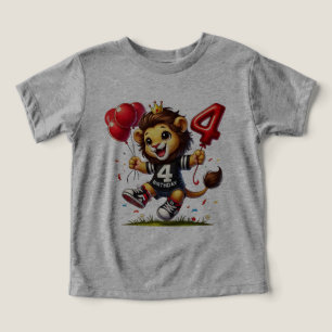 Camiseta Grande Quatro Celebrações: Leão com Balões