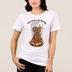 Camiseta Grande Risco Grande Recompensa Chance É Uma Escolh