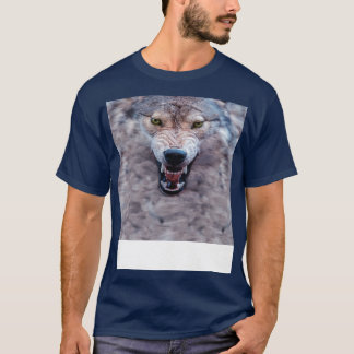 Camiseta Grande Rosto De Lobo Mau