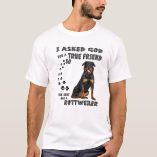 Camiseta Grande Rottweiler Dizendo Mãe, Figurino De Pai R