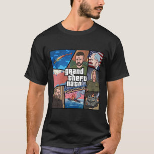 Camiseta Grande Roubo Nato Guerra Contra Ofensiva Ucrânia P