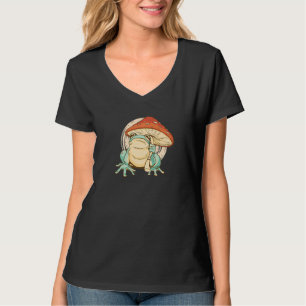 Camiseta Grande Sapo Com Gráfico De Guarda-Chuva De Cogumel