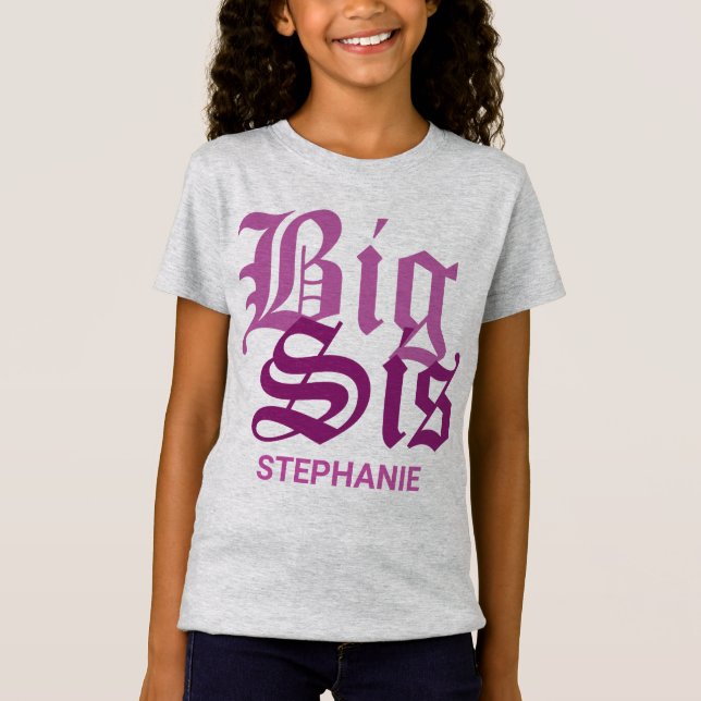 Camiseta Grande Sis com Nome (Frente)