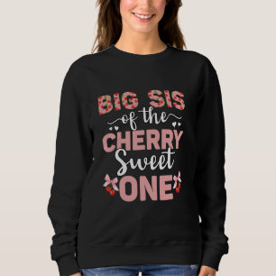 Camiseta Grande Sis Da Cherry Sweet One primeiro aniversari