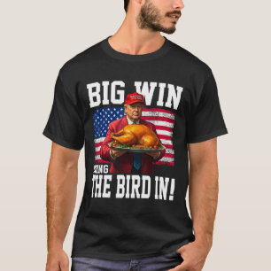 Camiseta Grande Vencida Traga O Pássaro No Tremor Engraçado