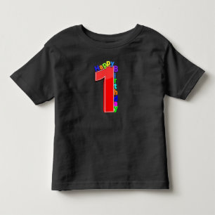 Camiseta Grande Vermelho Número 1 com Parabéns