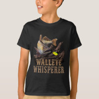 Grande Walleye Com Isca de Pesca Desenhando Walley