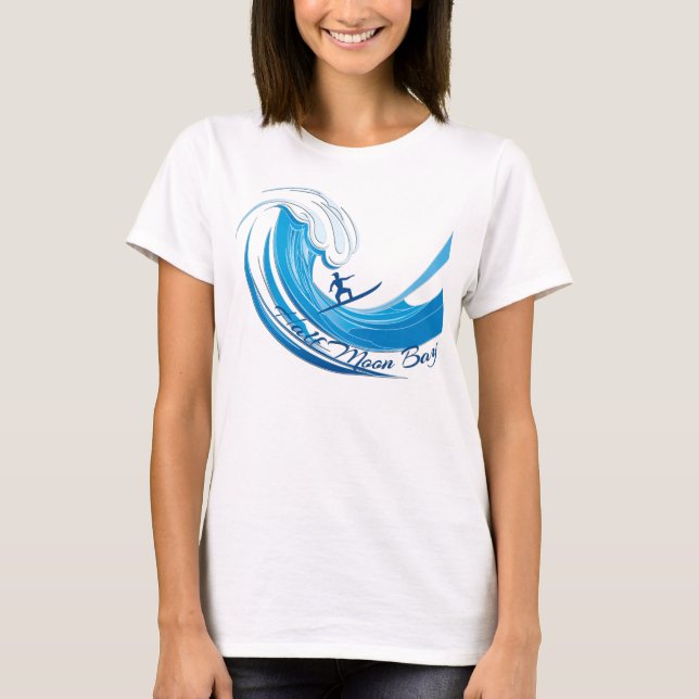 Camiseta Grande Wave Navegando Meia Lua Bay (Frente)
