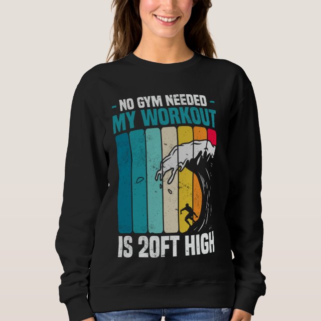 Camiseta Grande Wave Surfing Sem Gym Necessário Workout 20f (Frente)
