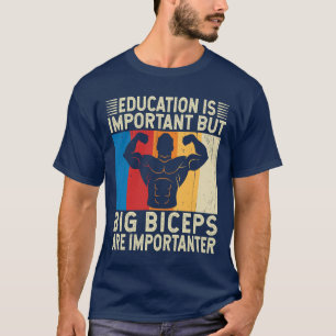 Camiseta Grandes Biceps São Importantes Giro Engraçado