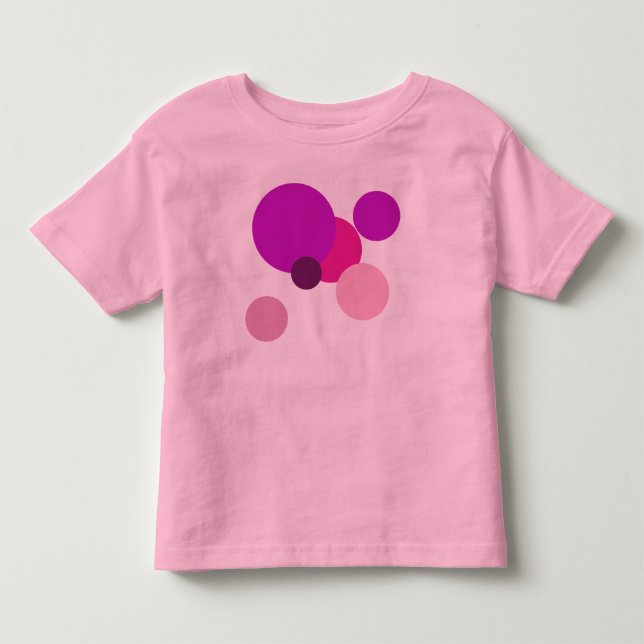 Camiseta Grandes bolinhas anos 70 em roxo (Frente)