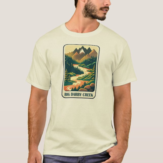 Camiseta Grandes Cores do Darby Creek Ohio (Frente)