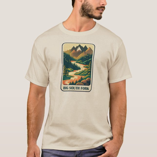 Camiseta Grandes Cores do Rio Fork Tennessee Kentucky (Frente)