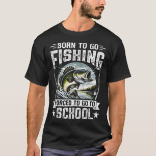 Camiseta Grandes Homens Meninos Pesca Sasquatch Pesca Angus