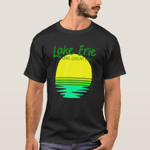 Camiseta Grandes Lagos Pesca e Navegação no Lago Erie 3