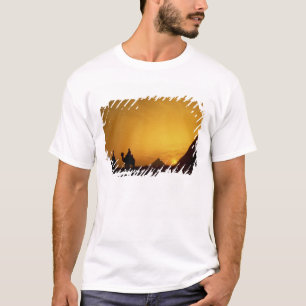 Camiseta Grandes Pirâmides de Gizé, Egito ao pôr do sol