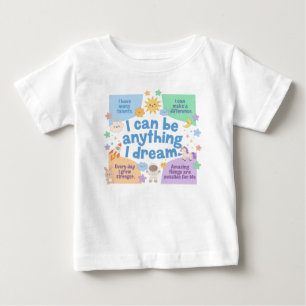 Camiseta Grandes Sonhos Inspiração para Pequenos Conquistad