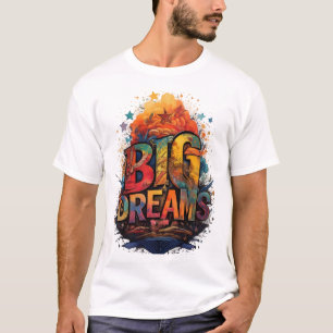 Camiseta Grandes sonhos pintura abstrato