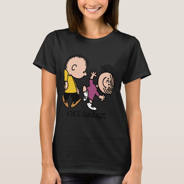 Camiseta Grandes sucessos do Peanuts Rockeando com 'Linus e (Frente)