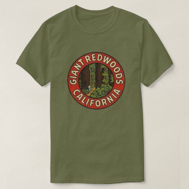 Camiseta Grandiosa Sequoias Califórnia - (Frente do Design)