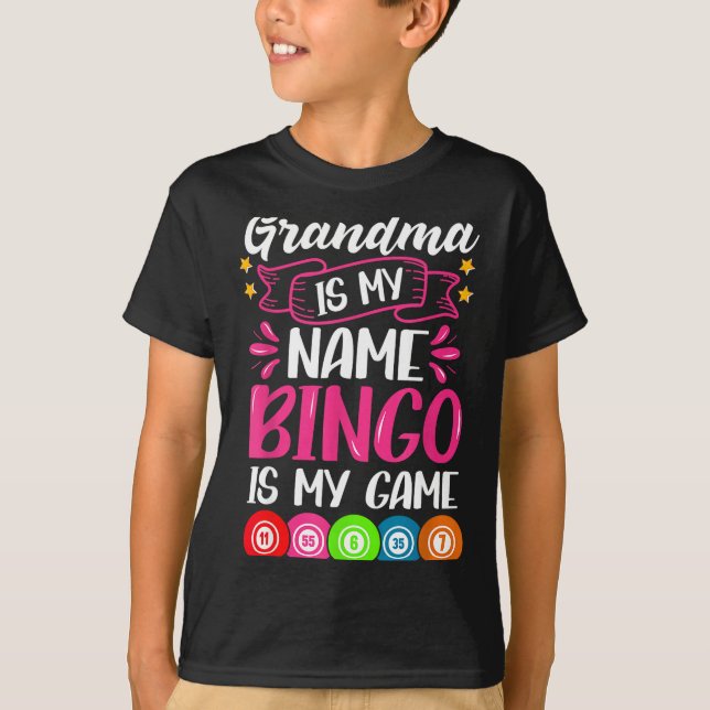 Camiseta Grandma Bingo Player Funny Bingo Quote Design  (Frente)