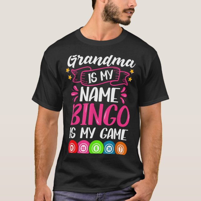 Camiseta Grandma Bingo Player Funny Bingo Quote Design  (Frente)
