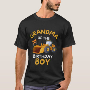 Camiseta GRANDMA do Caminhão de Construção de Menino de Ani
