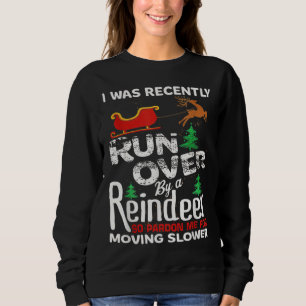 Camiseta Grandma Got Run Over By A Reindeer Christmas So Pa
