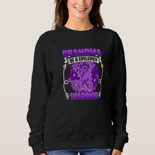 Camiseta Grandma Of Epilepsy Warrior Survivor Epilepsy Awar (Frente)