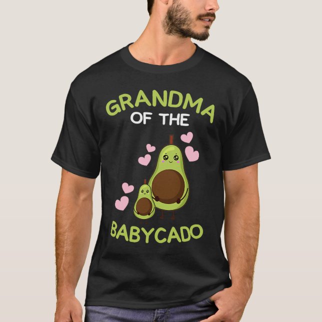 Camiseta Grandma of the babycado avocado mamacado Guacamole (Frente)