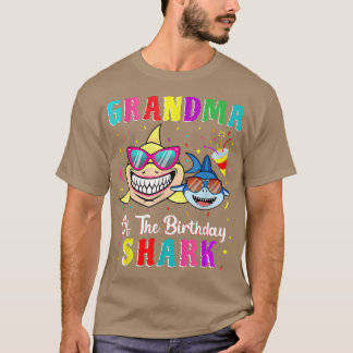 Camiseta Grandma Of The Shark Birthday Family Birthday Gran