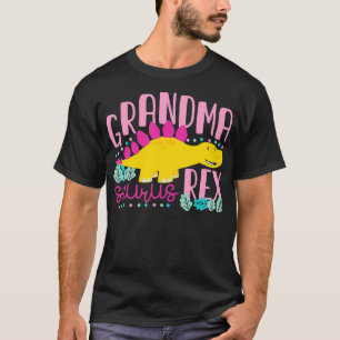 Camiseta Grandma Saurus Re Funny Dinosaur Women 