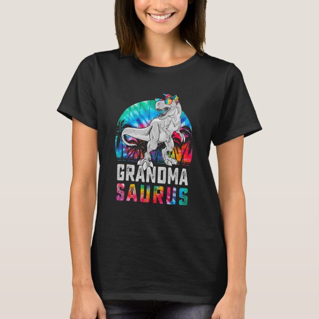 Camiseta Grandmasauro Rex Dinossauro Vovó Família Surus M (Frente)