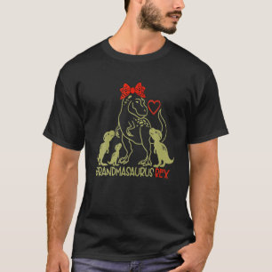 Camiseta Grandmasauro T Rex Dinossauro Avó Surus Mãe