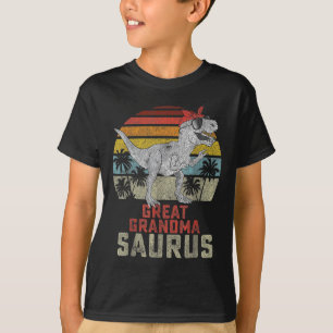 Camiseta Grandmasauro T Rex Dinossauro Excelente Avó Saurus