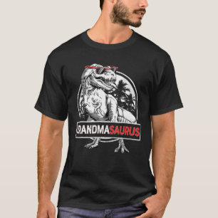 Camiseta Grandmasauro T rex Dinossauro Vovó Família Surus
