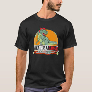 Camiseta GRANDMASAURUS T Rex Dinossaur Avó Saurus Birthd