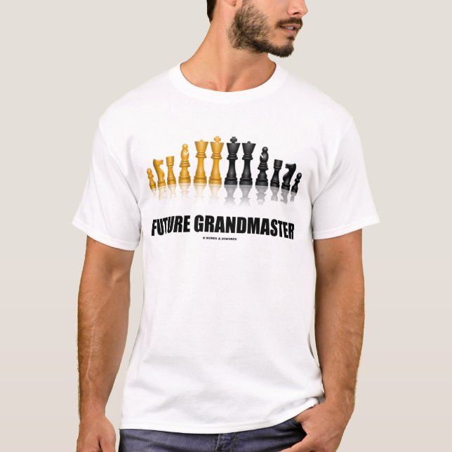 Camiseta Grandmaster futuro (grupo de xadrez) (Frente)