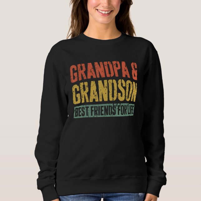 Camiseta Grandpa And Grandson Best Friends For Life (Frente)