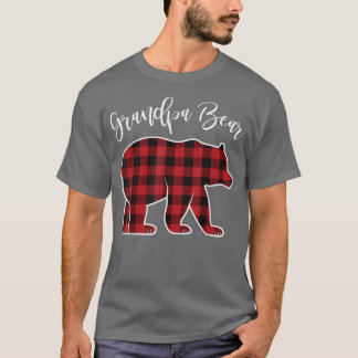 Camiseta Grandpa Bear Pajama Red Buffalo Xmas Funny Family 