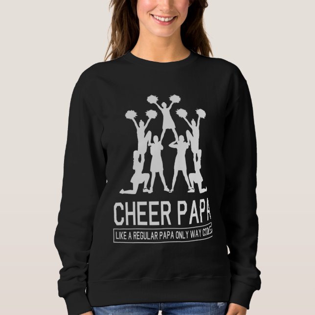 Camiseta Grandpa Daddy Cheer Papa Like A Regular Papa Only  (Frente)