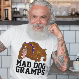 CAMISETA GRANDPA FUNNY MAD DOG GRAMPS T SHIRT