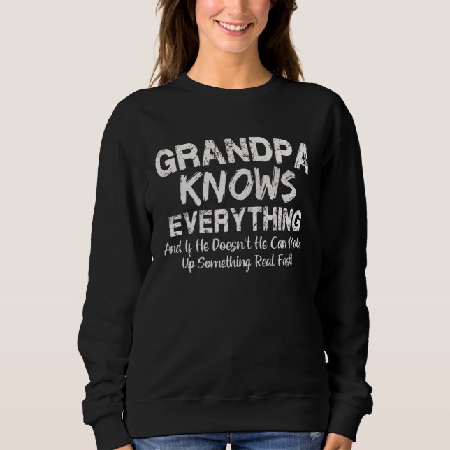 Camiseta Grandpa Knows Everything   Father s Day (Frente)