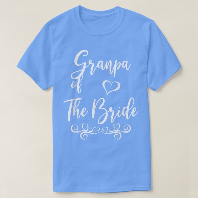 Camiseta Grandpa of Bride & Groom Wedding Matching  (Frente do Design)
