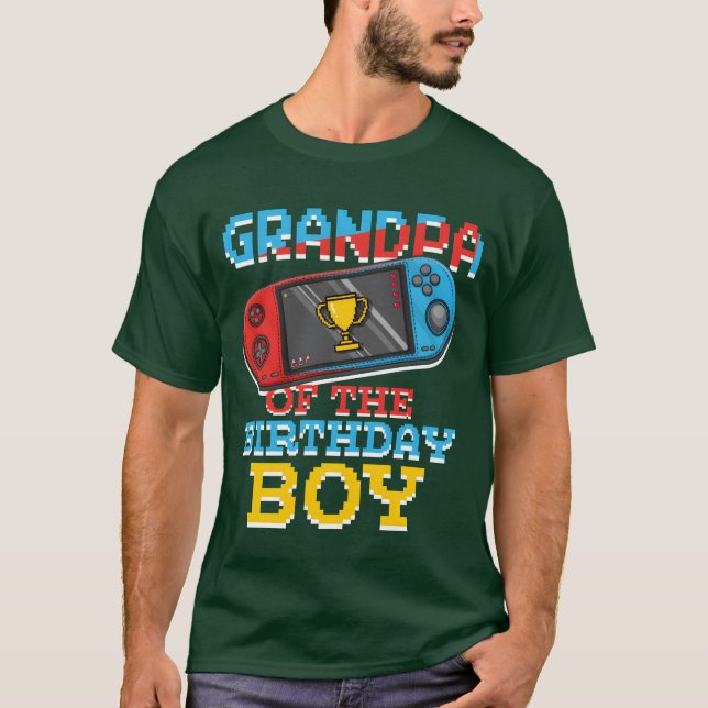 Camiseta Grandpa Of Gamer Video Game Lover Gamer funny girl (Frente)