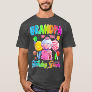 Camiseta Grandpa of the Birthday Sweetie Candy Girl Matchin