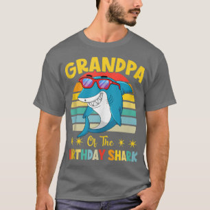 Camiseta Grandpa Of The Shark Birthday Family Birthday Gran