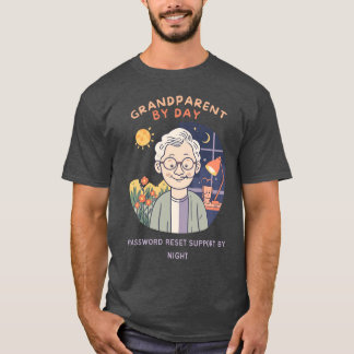 Camiseta Grandparent By Day, Password Reset Support By Nigh