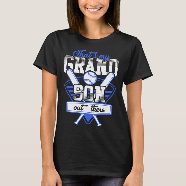 Camiseta Grandparents Baseball Grandson Baseball Player (Frente)