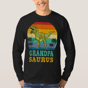 Camiseta Grandpasauro Rex Dinossaur Avô Família Saurus M